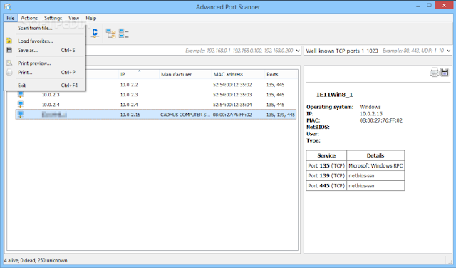 advance port scanner